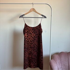 Aritzia | Wilfred Free | Cheetah Leopard Mini Dress Size M